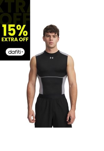 Camiseta Sin Mangas Hombre Under Armour HG ELITE COMPRSSN SL Negro Under Armour Under Armour