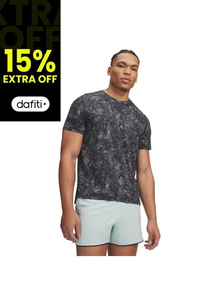 Camiseta Hombre Under Armour VLOCITI PRO PRINT SS Negro Under Armour
