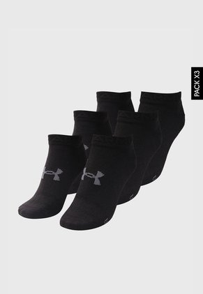 Medias X3 UNDER ARMOUR  Essential Low Cut Negro