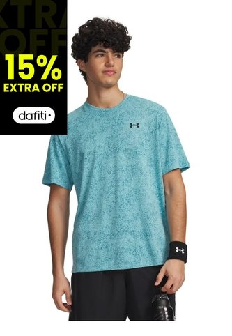 Camiseta Hombre UNDER ARMOUR UA TECH TEE PIXELATE Azul Under Armour Under Armour