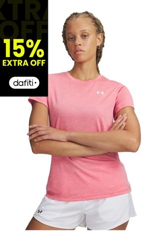 Camiseta Mujer UNDER ARMOUR TECH SSC TWIST Rosado Under Armour Under Armour