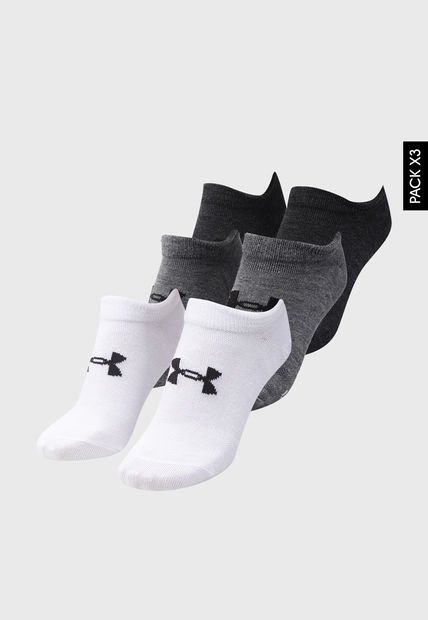 Medias Tobilleras x3 UNDER ARMOUR Essential No Shw Multicolor