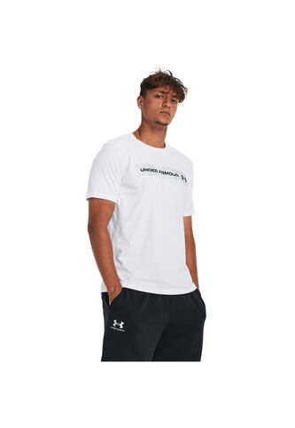 Camiseta Hombre Under Armour CAMO CHEST STRIPE SS Blanco Under Armour Under Armour