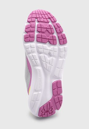 Tenis Running Gris-Violeta-Amarillo Neón UNDER ARMOUR KIDS  CGS Surge 3