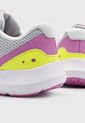 Tenis Running Gris-Violeta-Amarillo Neón UNDER ARMOUR KIDS  CGS Surge 3 de Under Armour