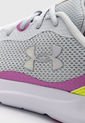 Tenis Running Gris-Violeta-Amarillo Neón UNDER ARMOUR KIDS  CGS Surge 3 de Under Armour