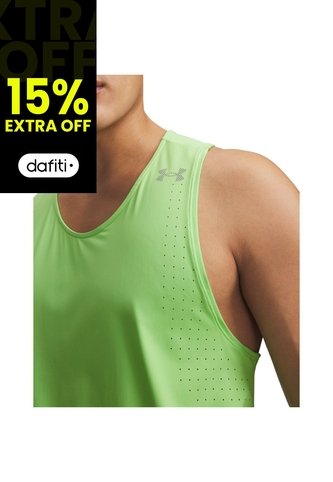 Camiseta Sin Mangas Hombre Under Armour VELOCITI PRO SINGLET Verde Under Armour Under Armour