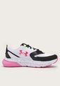 Tenis Running Blanco-Negro-Fucsia UNDER ARMOUR HOVR Turbulence de Under Armour