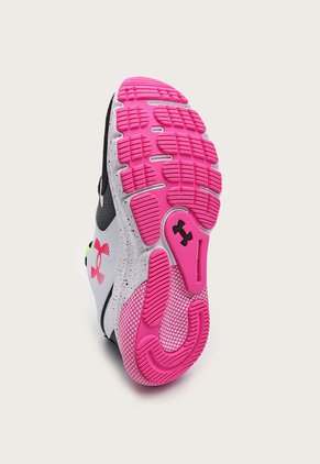 Tenis Running Blanco-Negro-Fucsia UNDER ARMOUR HOVR Turbulence