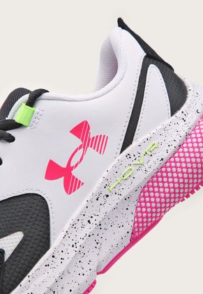Tenis Running Blanco-Negro-Fucsia UNDER ARMOUR HOVR Turbulence