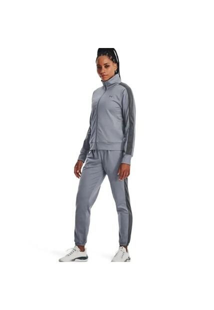 Sudadera Under Armour Tricot Tracksuit Mujer-Gris