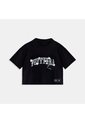 Camiseta Mujer Under Armour Live Crop TINI X UA Negro Under Armour de Under Armour