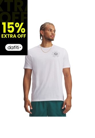 Camiseta Hombre Under Armour UA M RADIAL WM SS Blanco Under Armour Under Armour