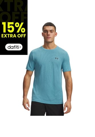 Camiseta Hombre Under Armour VNSH SMLSS NVELTY SS Azul Under Armour Under Armour