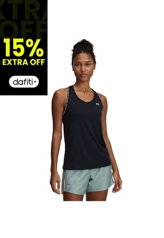 Camiseta Sin Mangas Mujer Under Armour TECH KNOCKOUT TANK Negro Under Armour Under Armour