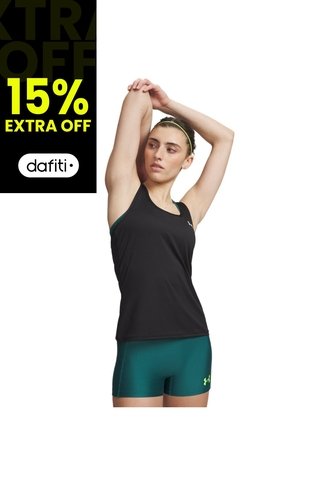 Camiseta Sin Mangas Mujer Under Armour TECH MESH RACER TANK Negro Under Armour Under Armour