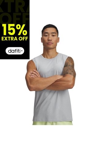 Camiseta Sin Mangas Hombre Under Armour VNSH ENRG SLEEVELESS Gris Under Armour Under Armour