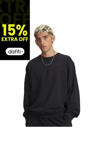 Buzo Hombre Under Armour UA RIVAL LW CREW Negro Under Armour Under Armour
