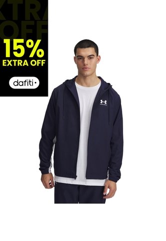 Chaqueta Hombre Under Armour RIVL WVN WINDBREAKER Azul Under Armour Under Armour