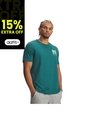 Camiseta Hombre Under Armour UA M BLUR LOGO SS Verde Under Armour de Under Armour