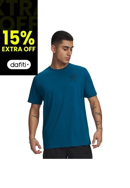 Camiseta Hombre Under Armour UA M RADIAL WM SS Azul Under Armour