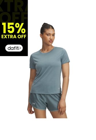 Camiseta Mujer Under Armour LAUNCH SHORTSLEEVE Azul Under Armour Under Armour