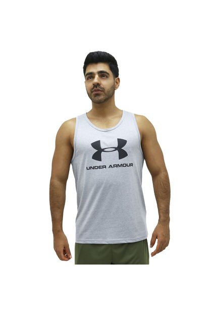 UNDER ARMOUR CAMISILLA SPORTSTYLE LOGO T HOMBRE GRIS