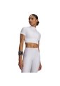 Camiseta Mujer Under Armour HEATGEAR CROP MCK SS Blanco Under Armour de Under Armour
