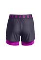 Short Under Armour Play Up 2 En 1  Mujer-Gris de Under Armour