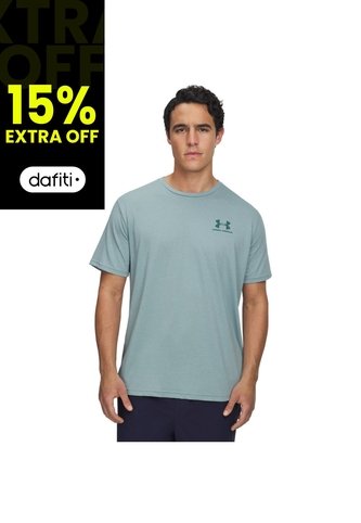 Camiseta Hombre Under Armour M SPORTSTYLE LC SS Verde Under Armour Under Armour