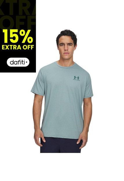 Camiseta Hombre Under Armour M SPORTSTYLE LC SS Verde Under Armour