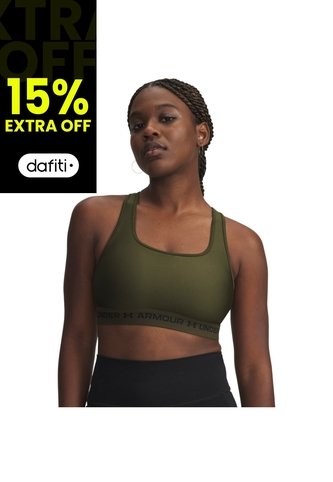 Sujetador Mujer Under Armour CROSSBACK MID BRA Verde Under Armour Under Armour