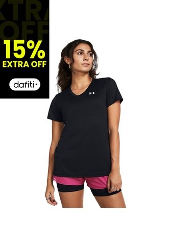 Camiseta Mujer UNDER ARMOUR TECH SSV SOLID Negro Under Armour Under Armour