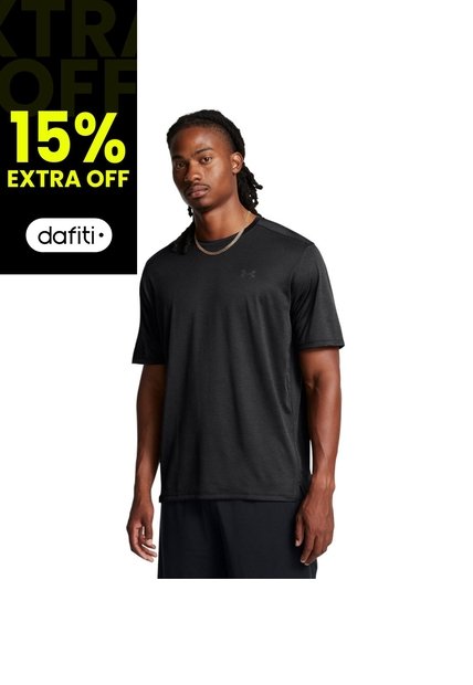 Camiseta Hombre UNDER ARMOUR UA TECH VENT SS Negro Under Armour