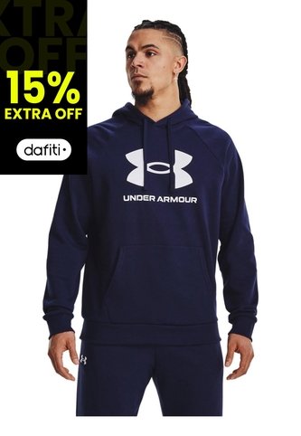 Saco Hombre UA RIVAL FLEECE LOGO HD Azul Under Armour Under Armour
