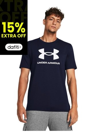 Camiseta Hombre UNDER ARMOUR SPRTSTL LOGO UPDT SS Azul Under Armour Under Armour