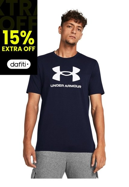 Camiseta Hombre UNDER ARMOUR SPRTSTL LOGO UPDT SS Azul Under Armour