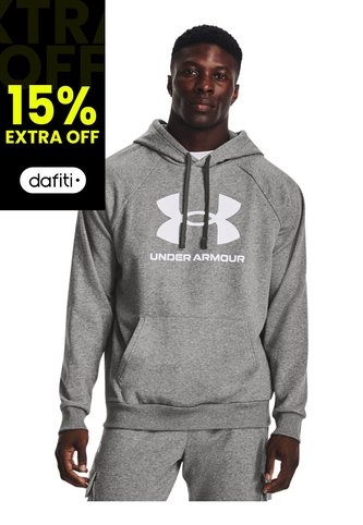 Saco Hombre Under Armour Rival Fleece Logo Hd Gris Under Armour Under Armour