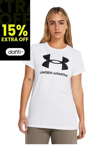 Camiseta Mujer UNDER ARMOUR LIVE SPORTSTYLE GRAP Blanco Under Armour Under Armour