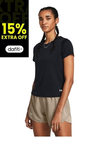 Camiseta Mujer UNDER ARMOUR LAUNCH SHORTSLEEVE Negro Under Armour Under Armour