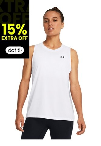 Camiseta Mujer UNDER ARMOUR TECH TANK SOLID Blanco Under Armour Under Armour
