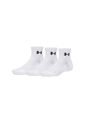 Medias Hombre UNDER ARMOUR PRFRMNC COTTN 3P QTR Blanco Under Armour de Under Armour