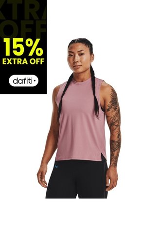 Camiseta Mujer UNDER ARMOUR UA RUSH TANK Rosa Under Armour Under Armour