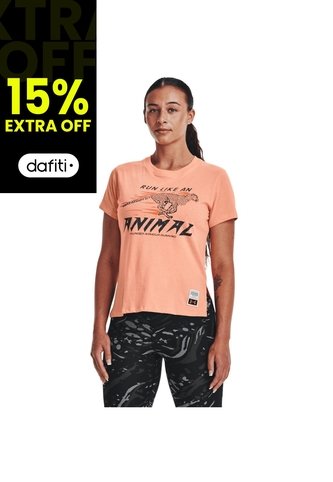 Camiseta Mujer UNDER ARMOUR RUN LIKE A TEE Rosa Under Armour Under Armour