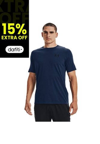 Camiseta UA M SPORTSTYLE LC SS Hombre 1326799-408-NV0 Under Armour Under Armour