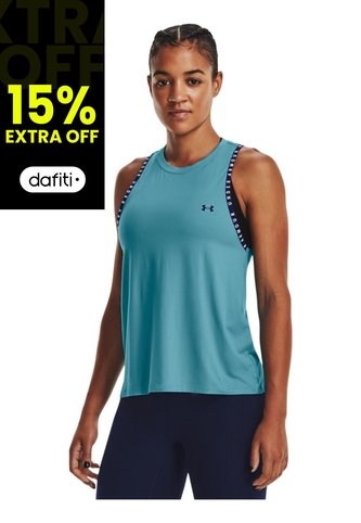 Camiseta Azul Mujer KNOCKOUT NOVELTY TAN 1378580-433-BIV Under Armour Under Armour