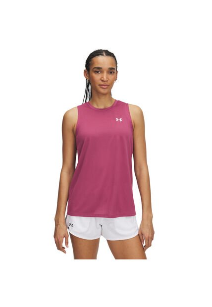 Camiseta Mujer Under Armour TECH TANK SOLID Rojo Under Armour
