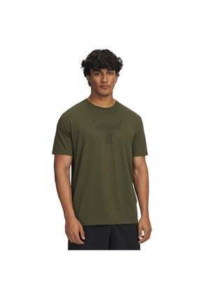 Camiseta Hombre Under Armour PJT RCK BRHM BULL SS Verde Under Armour