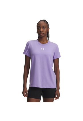 Camiseta Mujer Under Armour UA RIVAL CORE SS Puerpura Under Armour