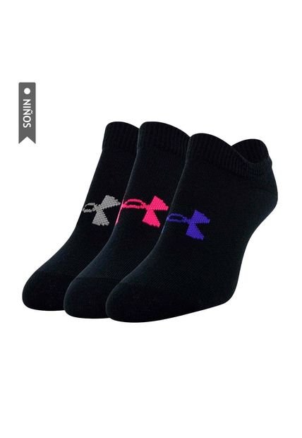 Medias Under Armour Girl´s Essential Niñas Tripack-Negro